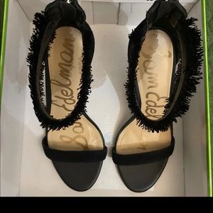 Sam Edelman black suede heels